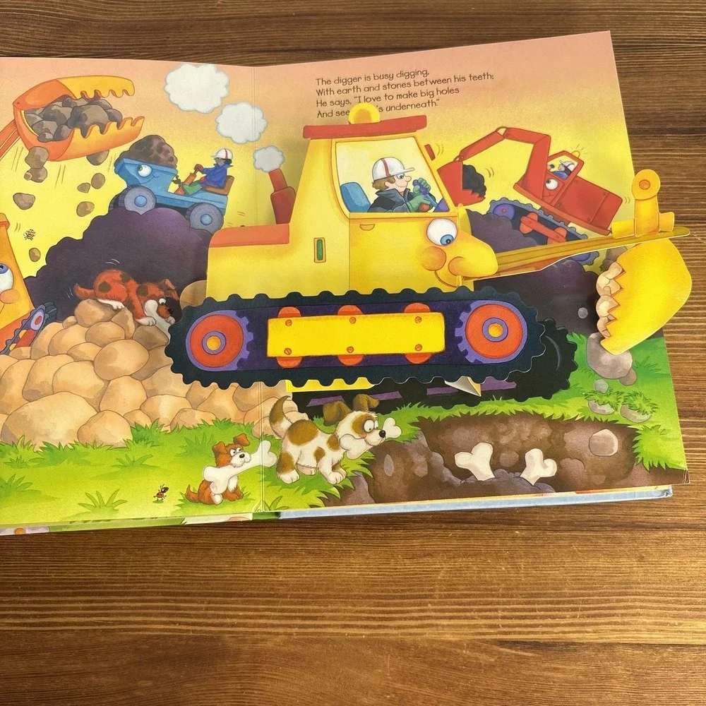 Trains Boats and Planes Pop Up Book 2003 Hardcover Complete Working Pop Ups